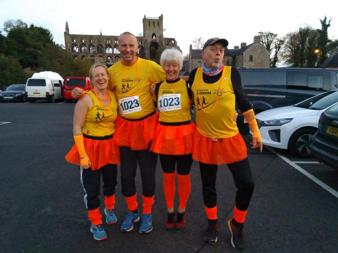 Runners in tutus