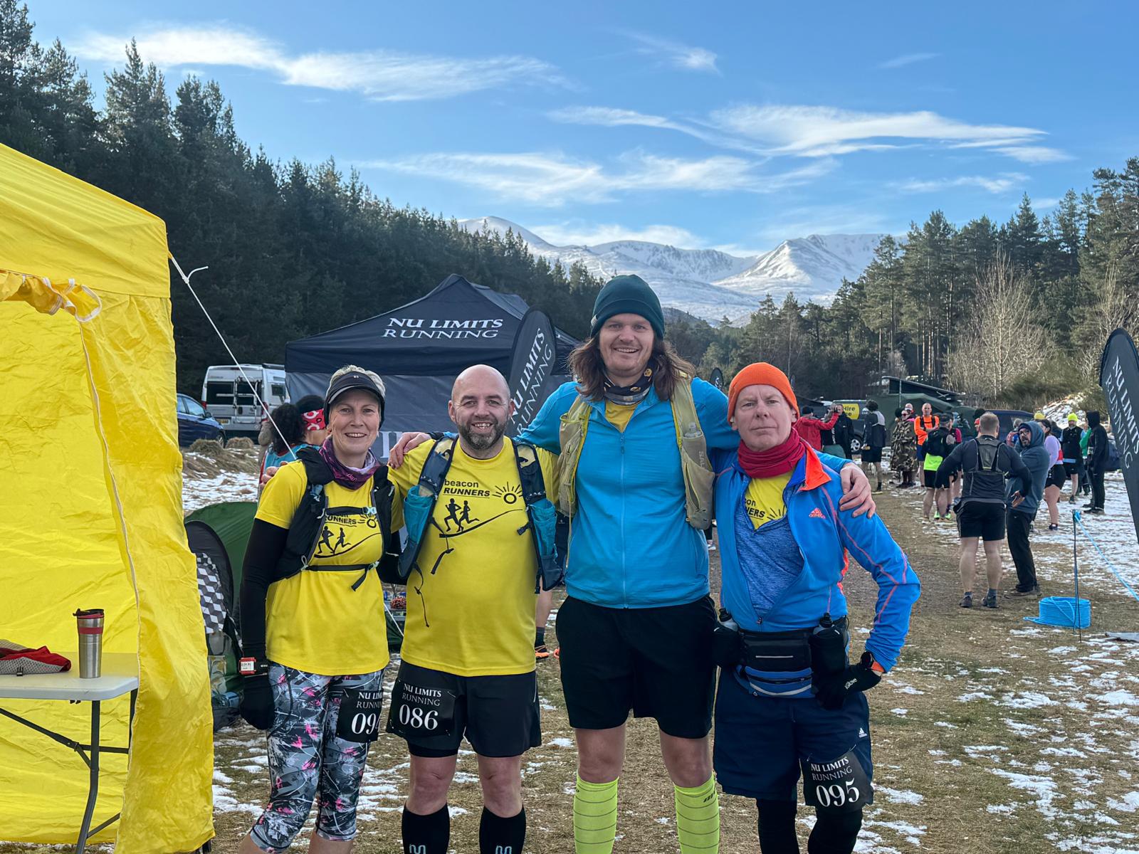 Group photo of all the runners before the race
