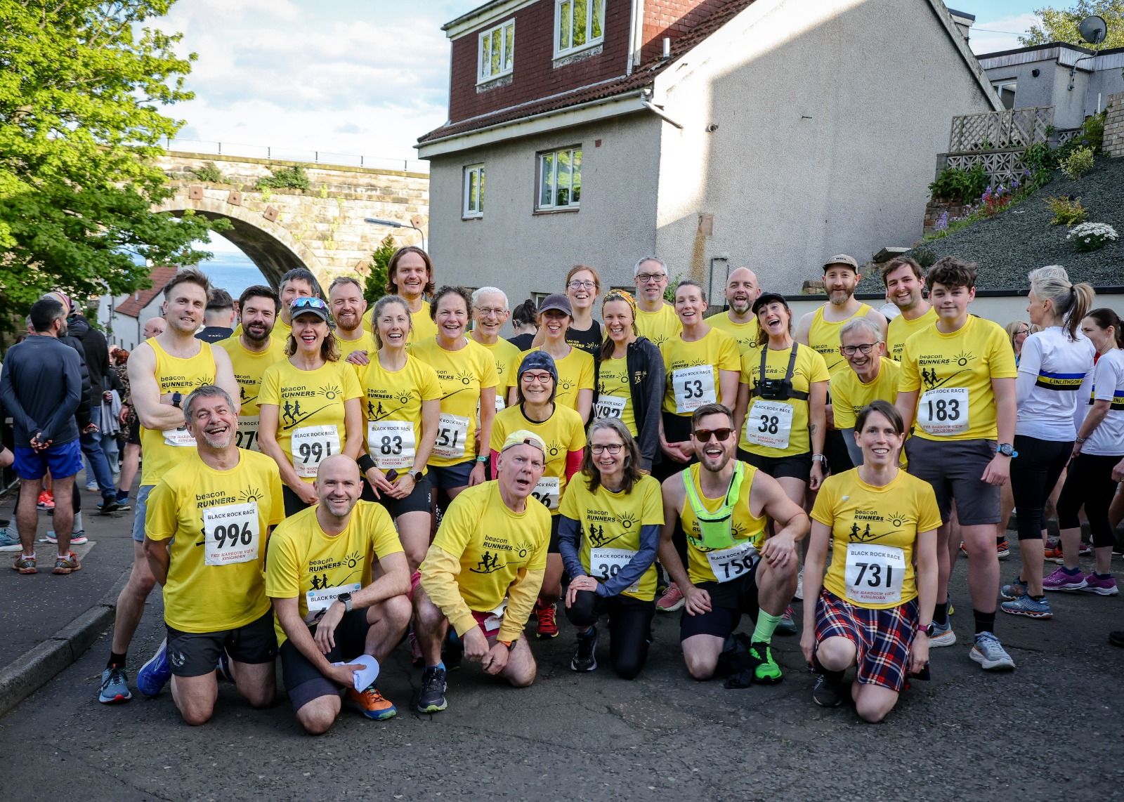 Group of runners before the Black Rock race